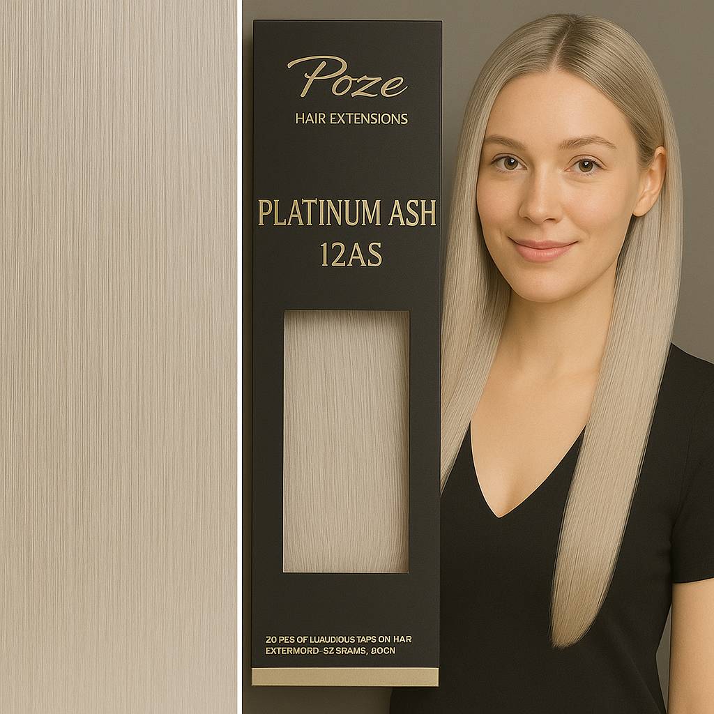 Tape On Löshår Standard - 12AS Platinum Ash